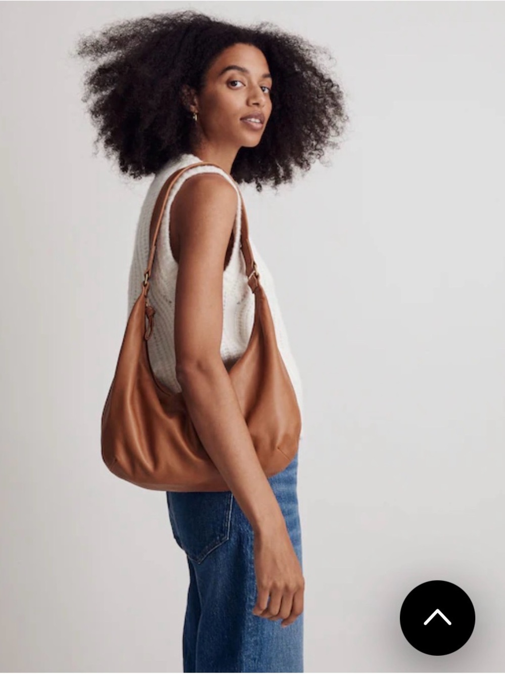Madewell The Piazza Slouch Shoulder Bag in Timber Beam